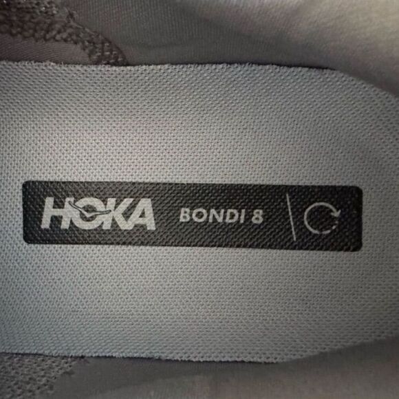 Hoka One One Bondi 8 Men's Running Shoes Gray Size 10D Athletic Sneakers - Picture 9 of 10